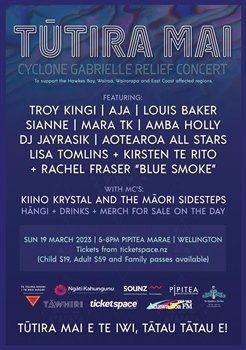 Tūtira Mai Cyclone Gabrielle Relief Concert